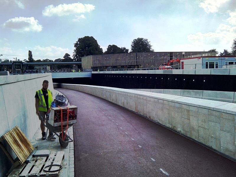 Fietsroute Noordzijde Stationsplein - Westeinde -Weiburglaan